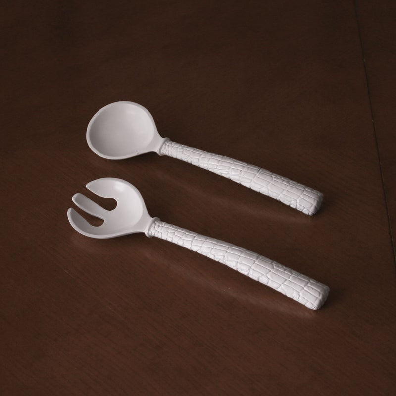 Vida Croc Salad Server (White)
