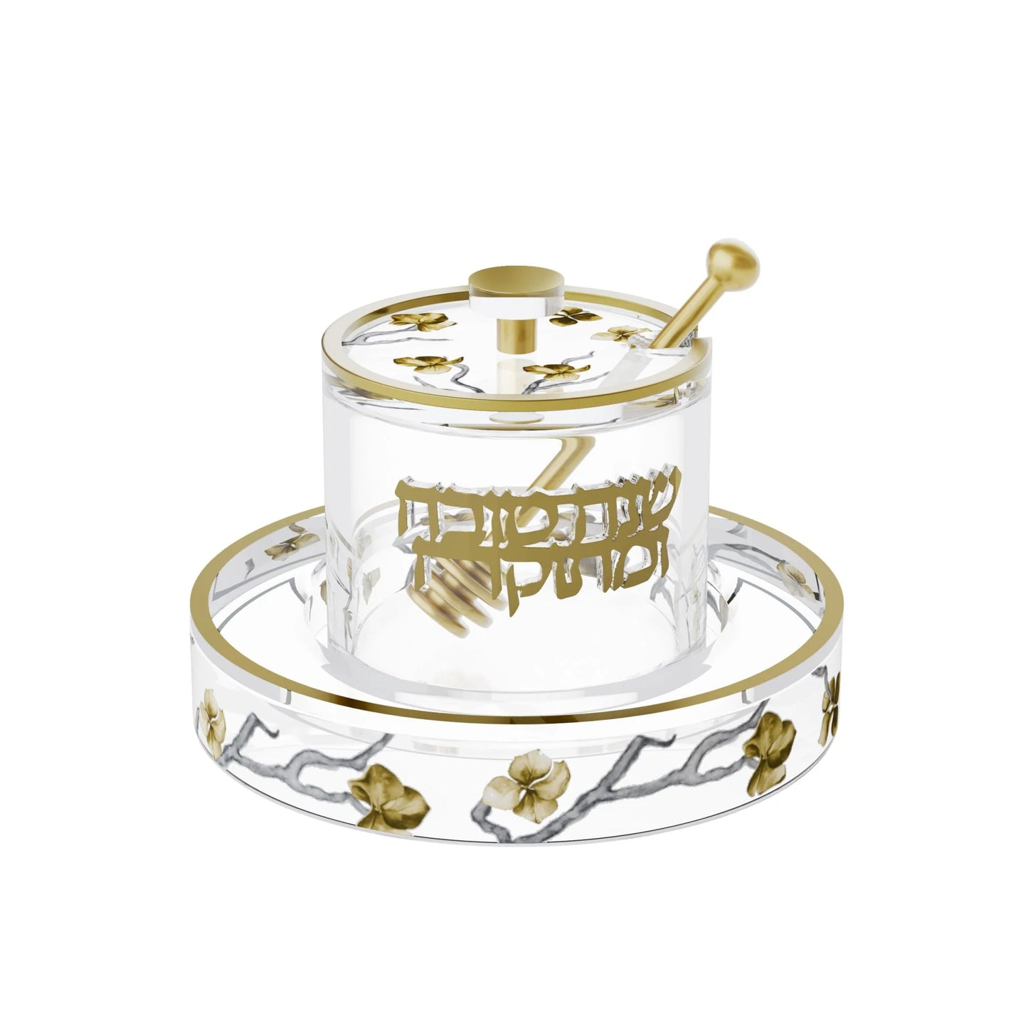 Golden Branch Honey Dish