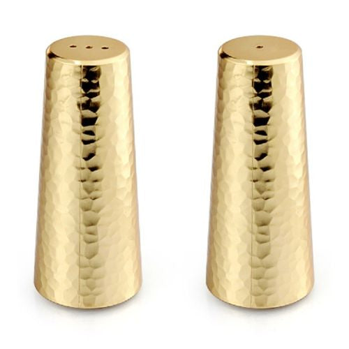 Gold Hammered Salt & Pepper