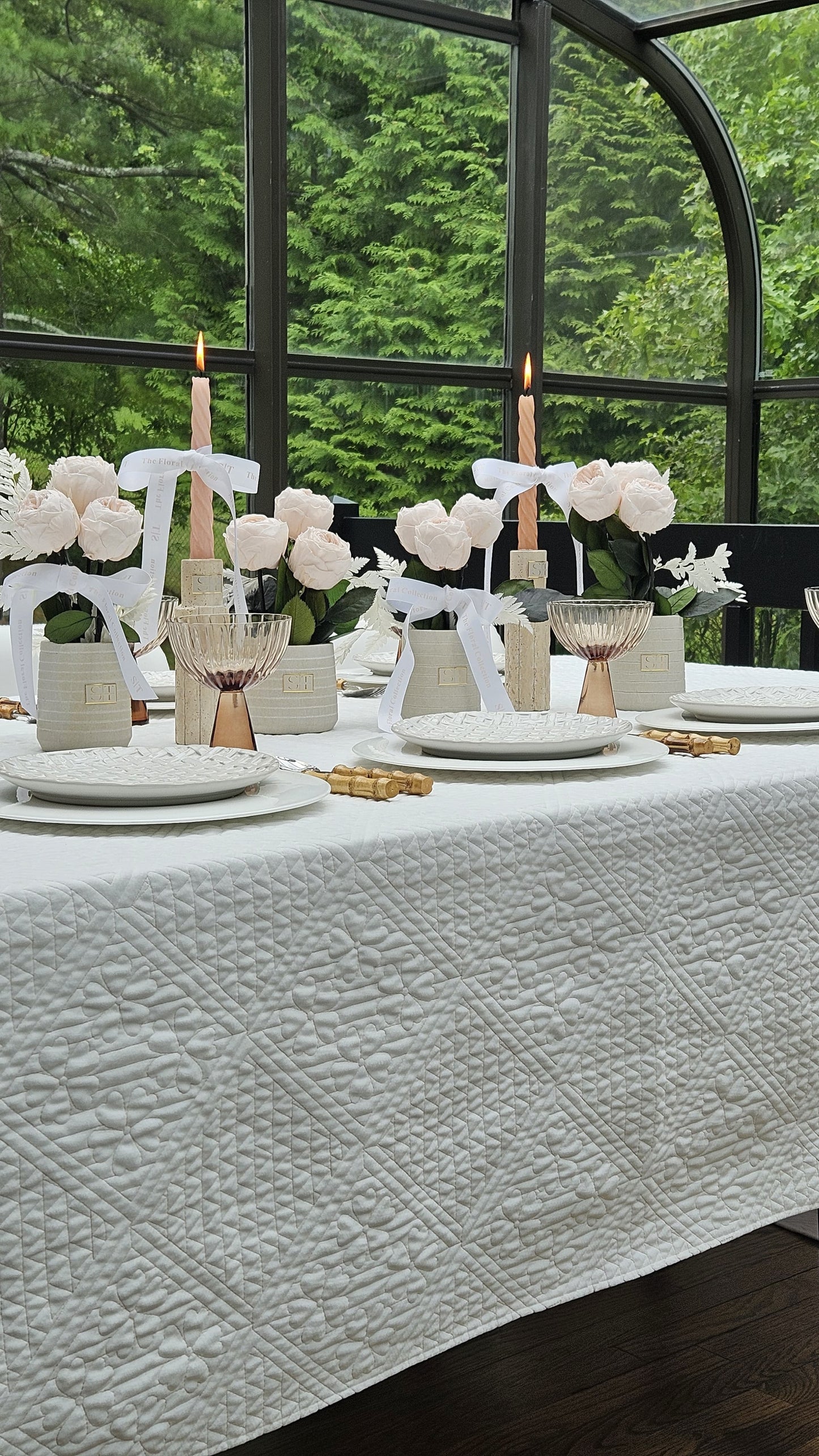 Willow Quilted Tablecloth