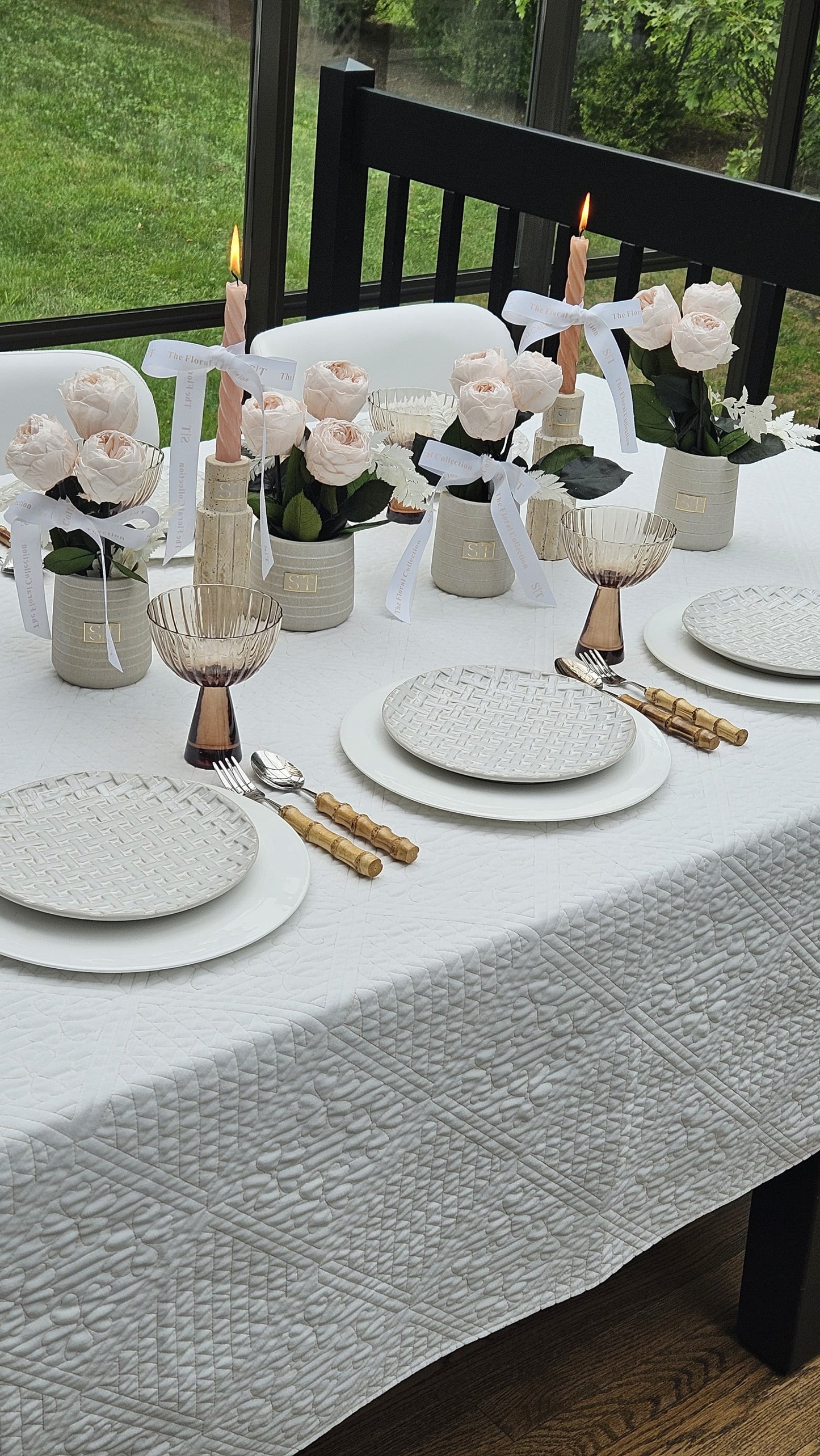 Willow Quilted Tablecloth