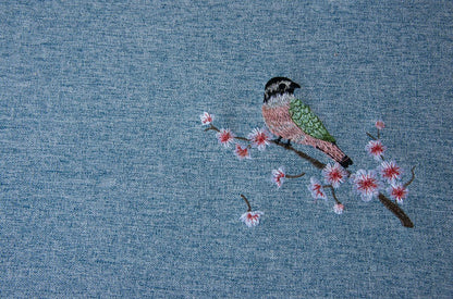 Birds Light Blue Tablecloth