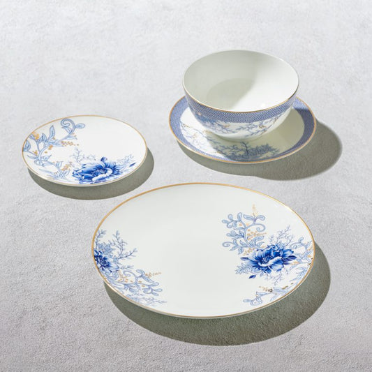 Cypress Blue 16pc Dinnerware (Service for 4)