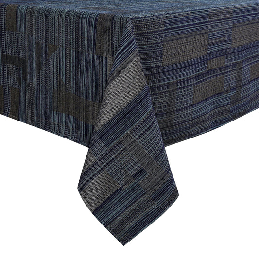 Chenille Lush Maui Navy Tablecloth