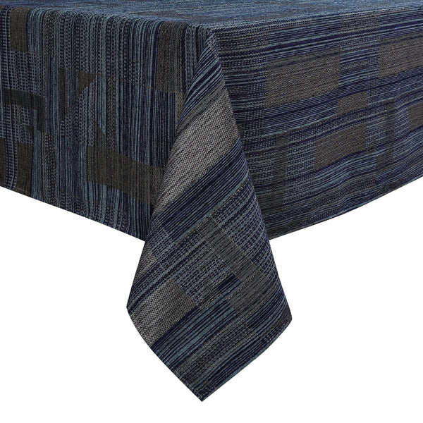 Chenille Lush Maui Navy Tablecloth