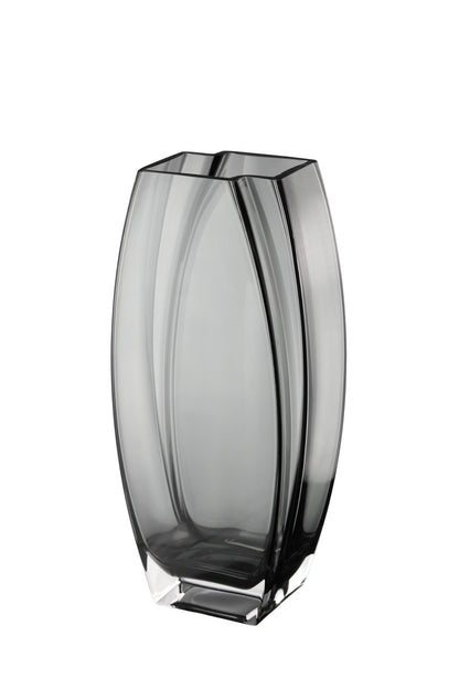 Precision Vase Transparent Gray  12”