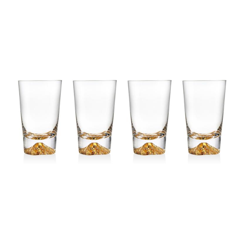 Sierra Gold Novo Set of 4 Highball Glasses