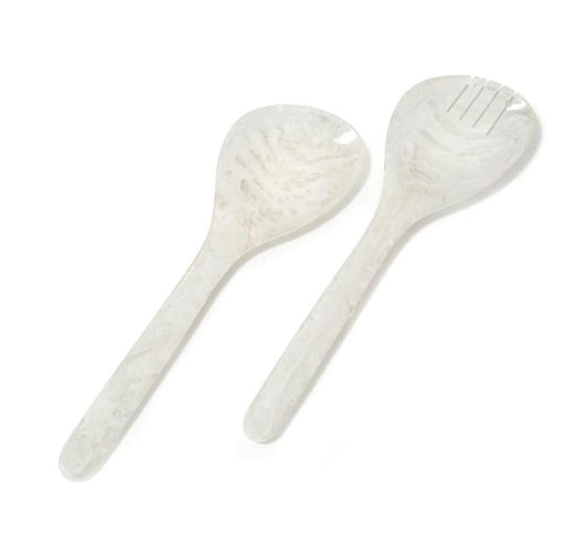 Soleil Set of 2 Salad Server - White