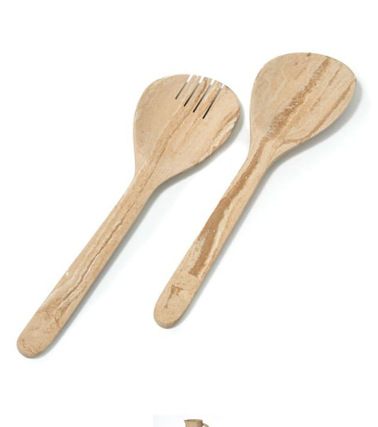 Soleil Set of 2 Salad Server - Sand