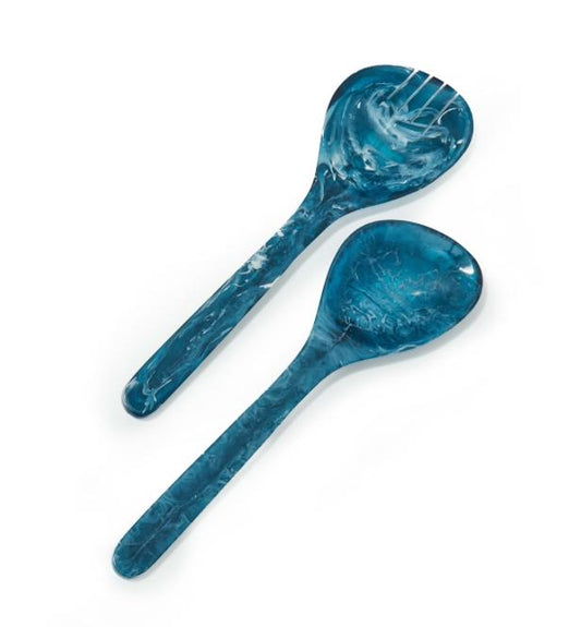 Soleil Set of 2 Salad Server - Teal