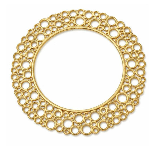 Gold Round Circle Charger Set of 2