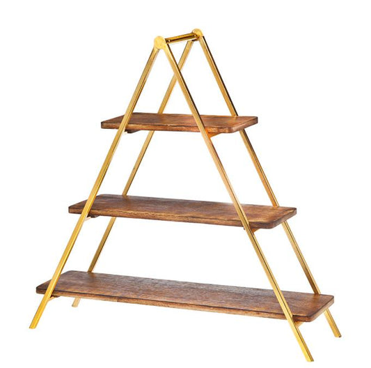 Ridgewood 3 Tier Gold Stand