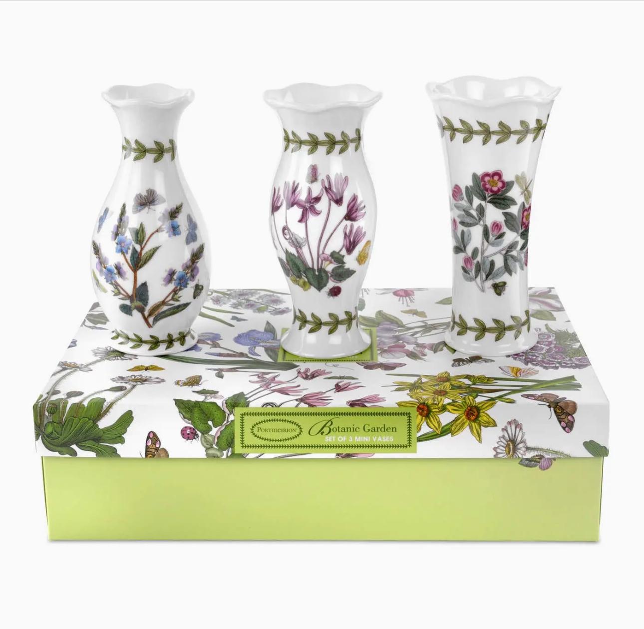 Botanic Garden Mini Vases Set of 3