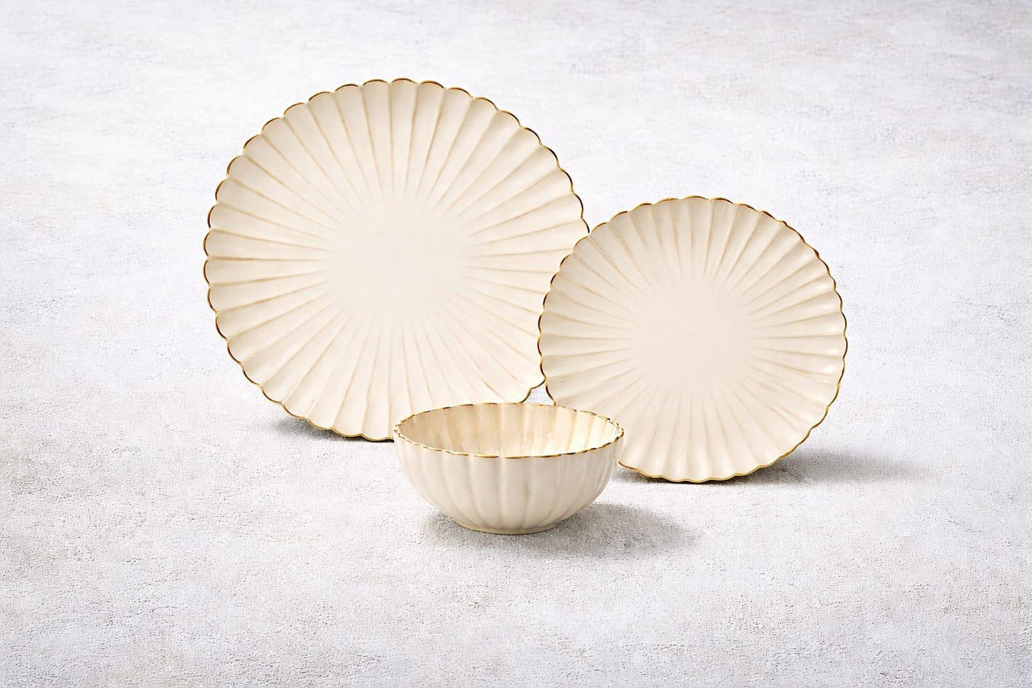 Atlantic Cream Dinnerware Set 12pc Service for 4