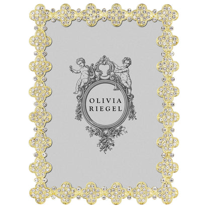 Gold Pavé Clover Frame 5”x7”