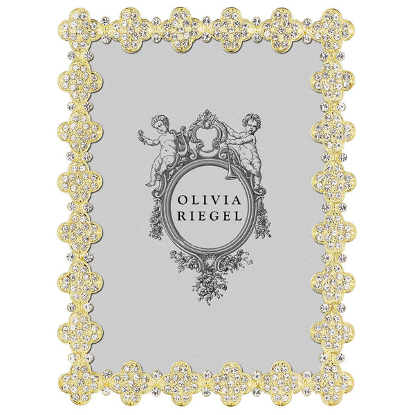 Gold Pavé Clover Frame 5”x7”