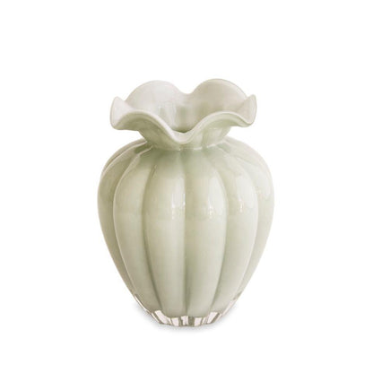 Glass Vento Pistachio Large Vase