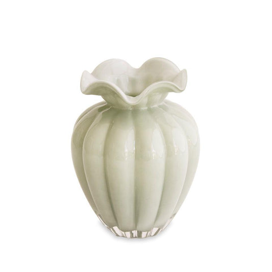 Glass Vento Pistachio Large Vase