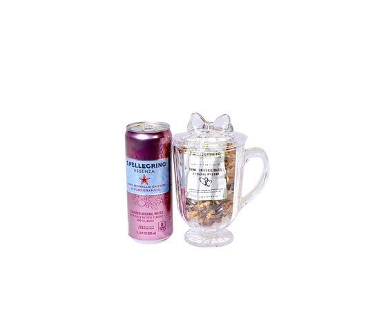 MM - Clear/Pink Mug with Lid