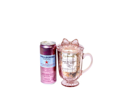 MM - Clear/Pink Mug with Lid