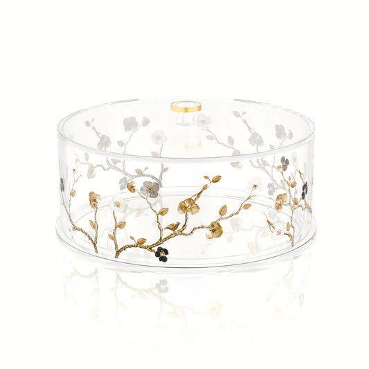 Ornate Garden Round Cake Log Holder