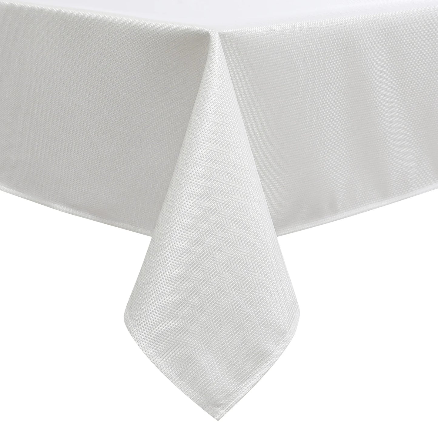 Hudson White Tablecloth
