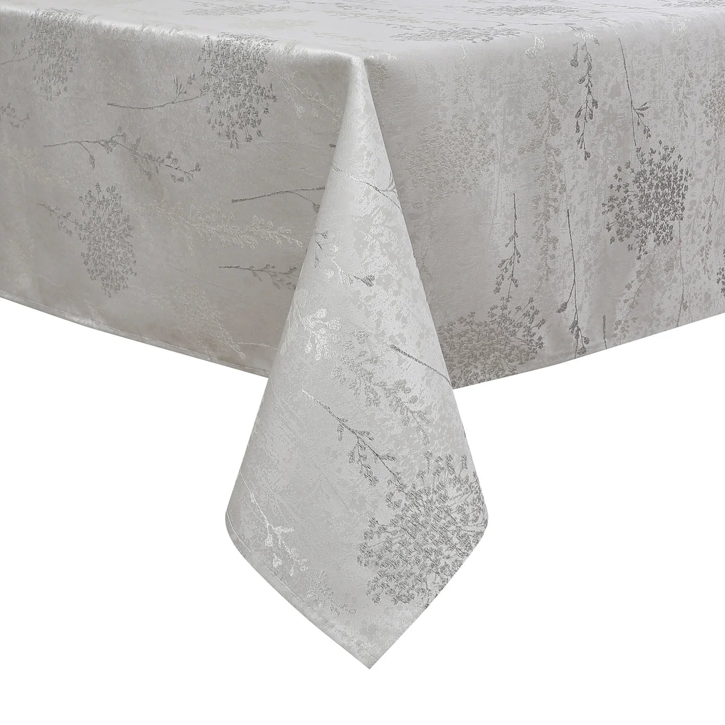 Fern Cluster Silver Tablecloth