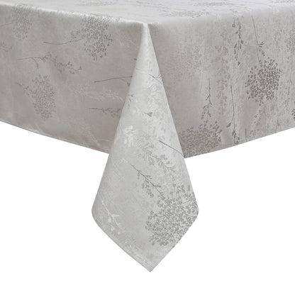 Fern Cluster Silver Tablecloth
