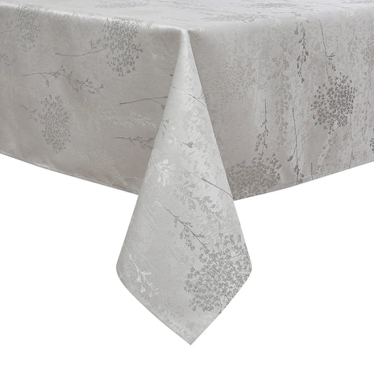 Fern Cluster Silver Tablecloth
