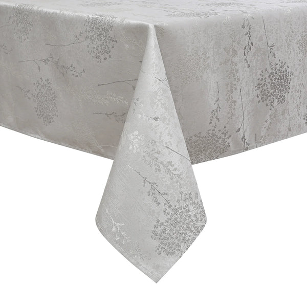 Fern Cluster Silver Tablecloth