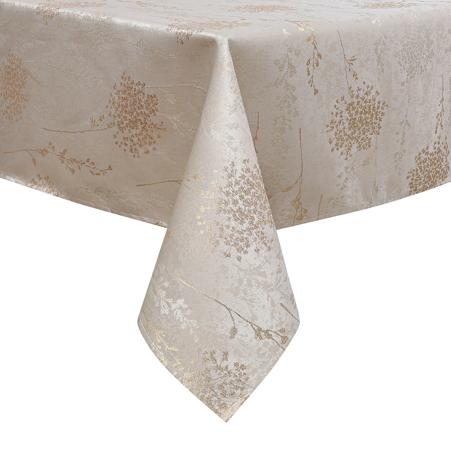 Fern Cluster Gold Tablecloth