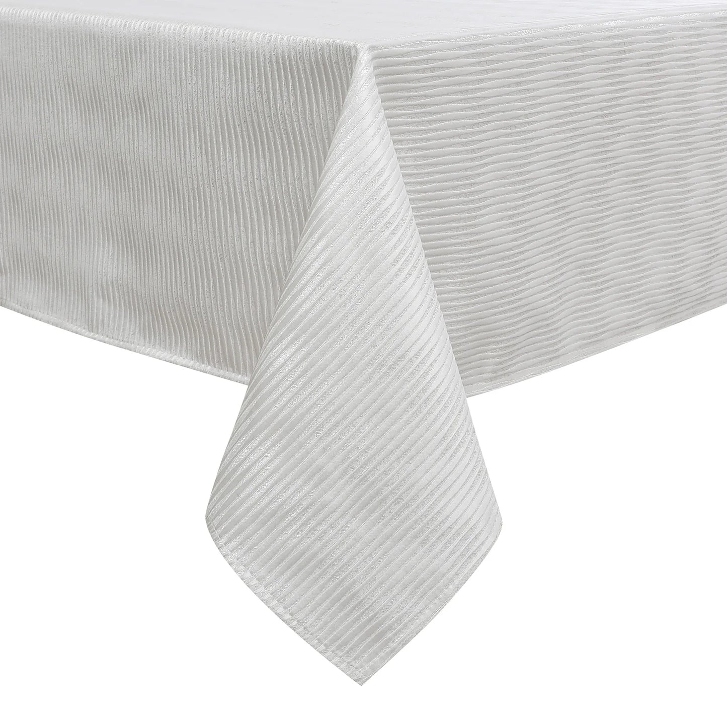 Oceania Waves White Tablecloth