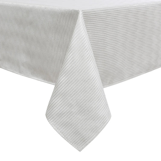 Oceania Waves White Tablecloth