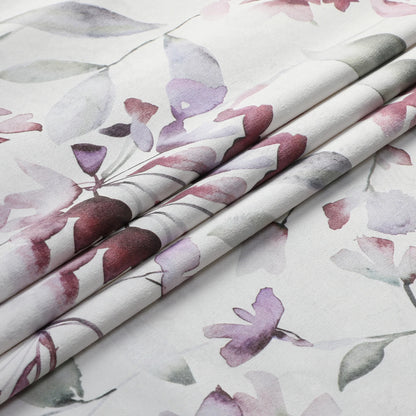 Purple Flower Velvet Tablecloth