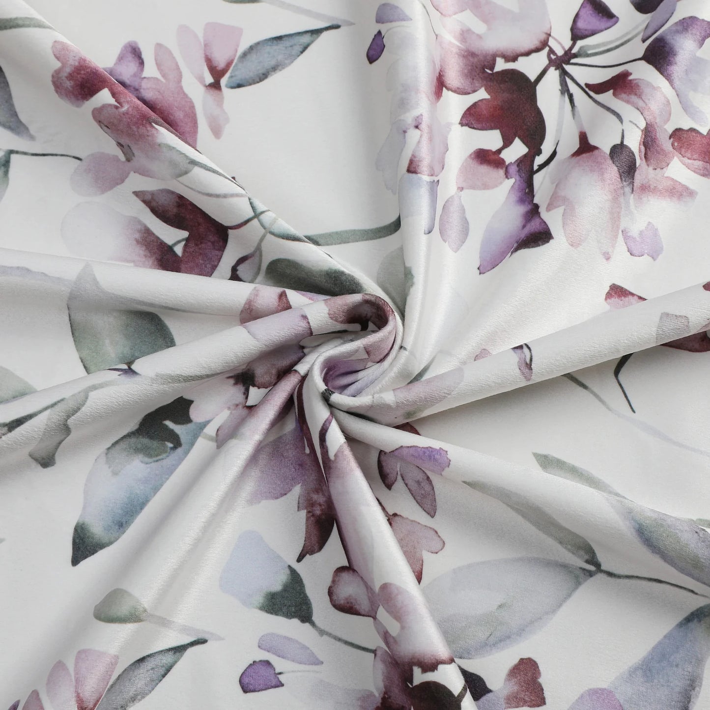 Purple Flower Velvet Tablecloth