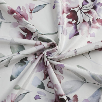 Purple Flower Velvet Tablecloth