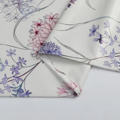 Pink & Purple Velvet Tablecloth