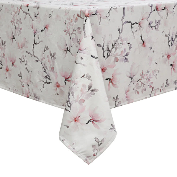 Soft Pink Flowers Velvet Tablecloth