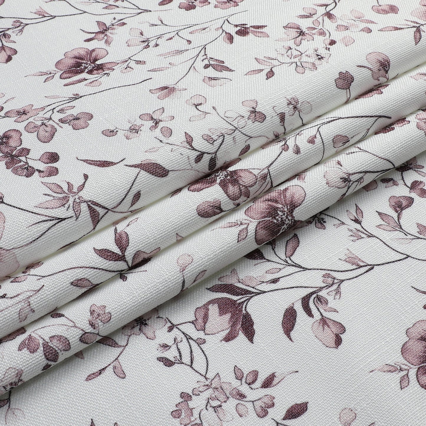 Harvest Weave Print Purple Flowers Tablecloth