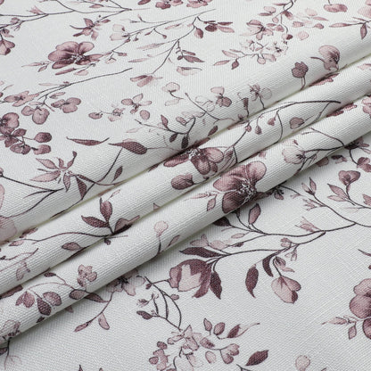 Harvest Weave Print Purple Flowers Tablecloth