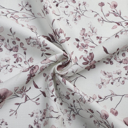 Harvest Weave Print Purple Flowers Tablecloth