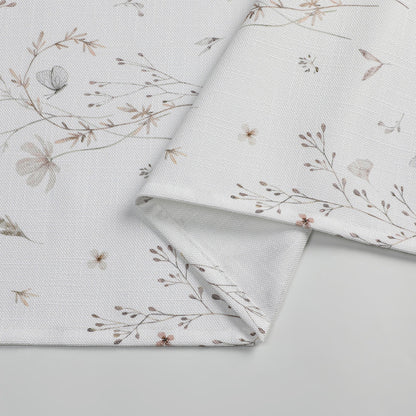 Harvest Weave Small Muted Flower Tablecloth