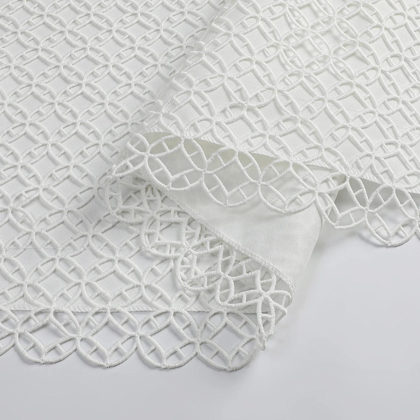 Lace Lined Mosaic Tablecloth