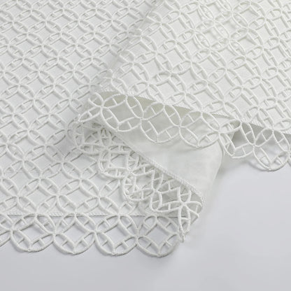 Lace Lined Mosaic Tablecloth