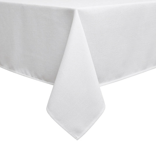 Harvest Weave White Tablecloth