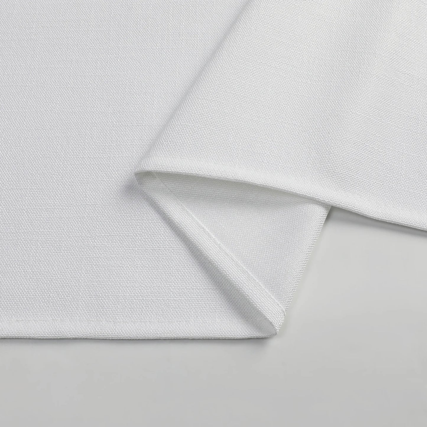 Harvest Weave White Tablecloth