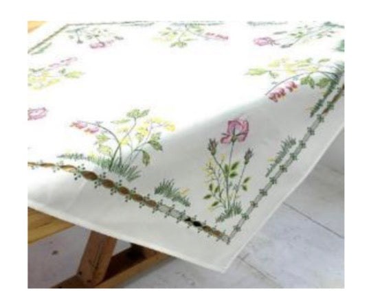 Embroidered Softly Floral Napkin 20"X20" Set of 4