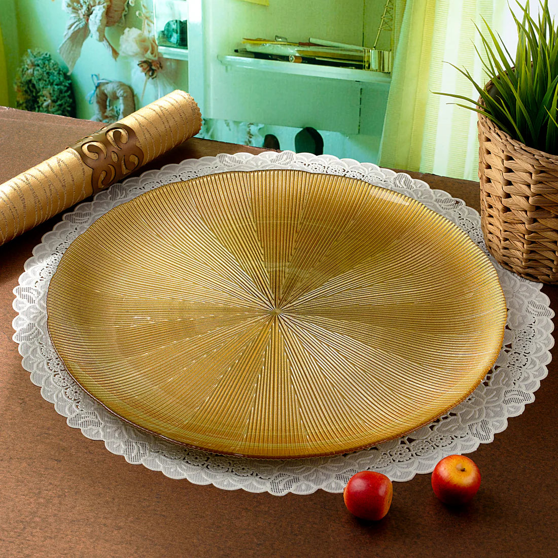 Scallop Gold Charger 13”