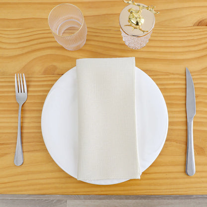 Harvest Weave Beige Napkins 6pcs Set 18”x18”
