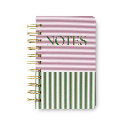 Spiral Notebook Pocket Petite Stripe